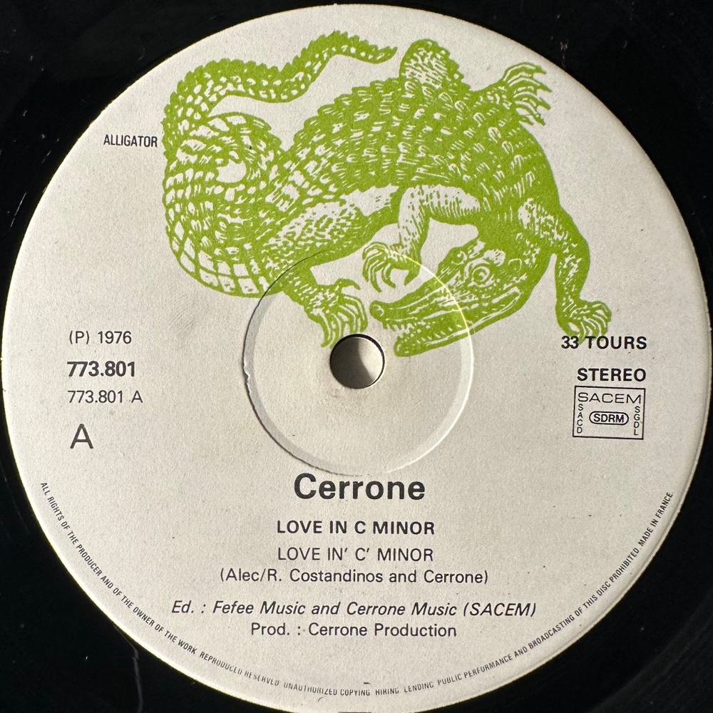 Cerrone ‎– Love In C Minor (Франция 1976г.)