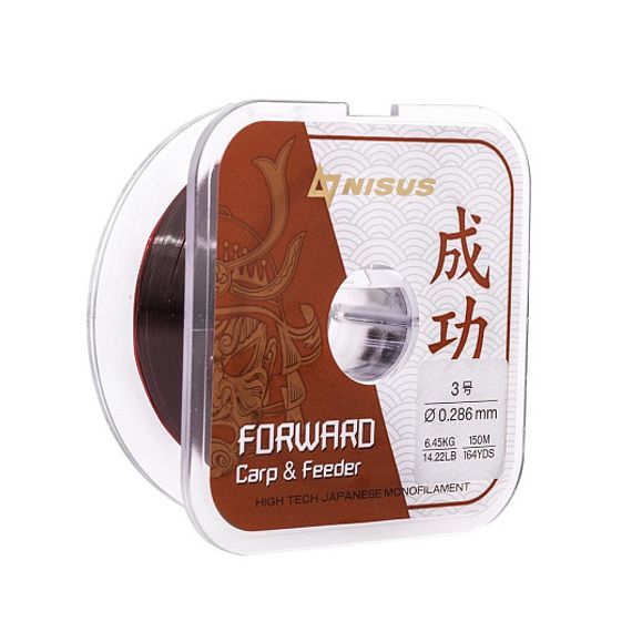 Леска FORWARD Carp&amp;Feeder brown 0,286mm/150m Nylon (N-FCF-0286-150) Nisus