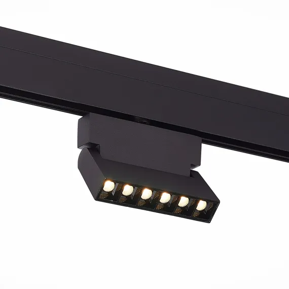 ST362.436.06 Магнитный трековый светильник Черный LED 1*6W 3000K 532Lm Ra>80 36° IP20 L120xW22xH134 СКАЙЛАЙН 48V