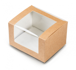 Коробка для пирожных OSQ Square 130*110*80мм (250шт/кор)