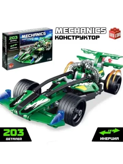 Конструктор гоночная машина «Багги» UNICON Техно, инерционны