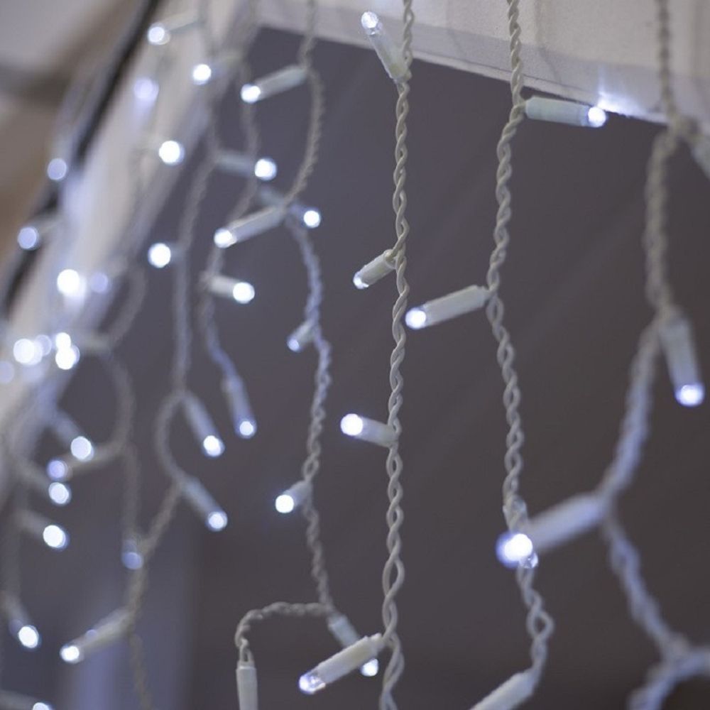 Уличная гирлянда бахрома 220 В / 2.4*2.2 м / пвх / 184 led / IP 65