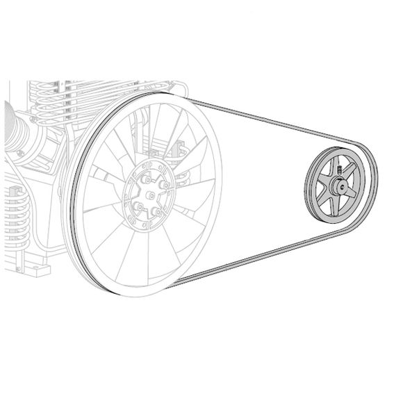 Ремень Coltri для MCH-6-ET 13X8X838 мм