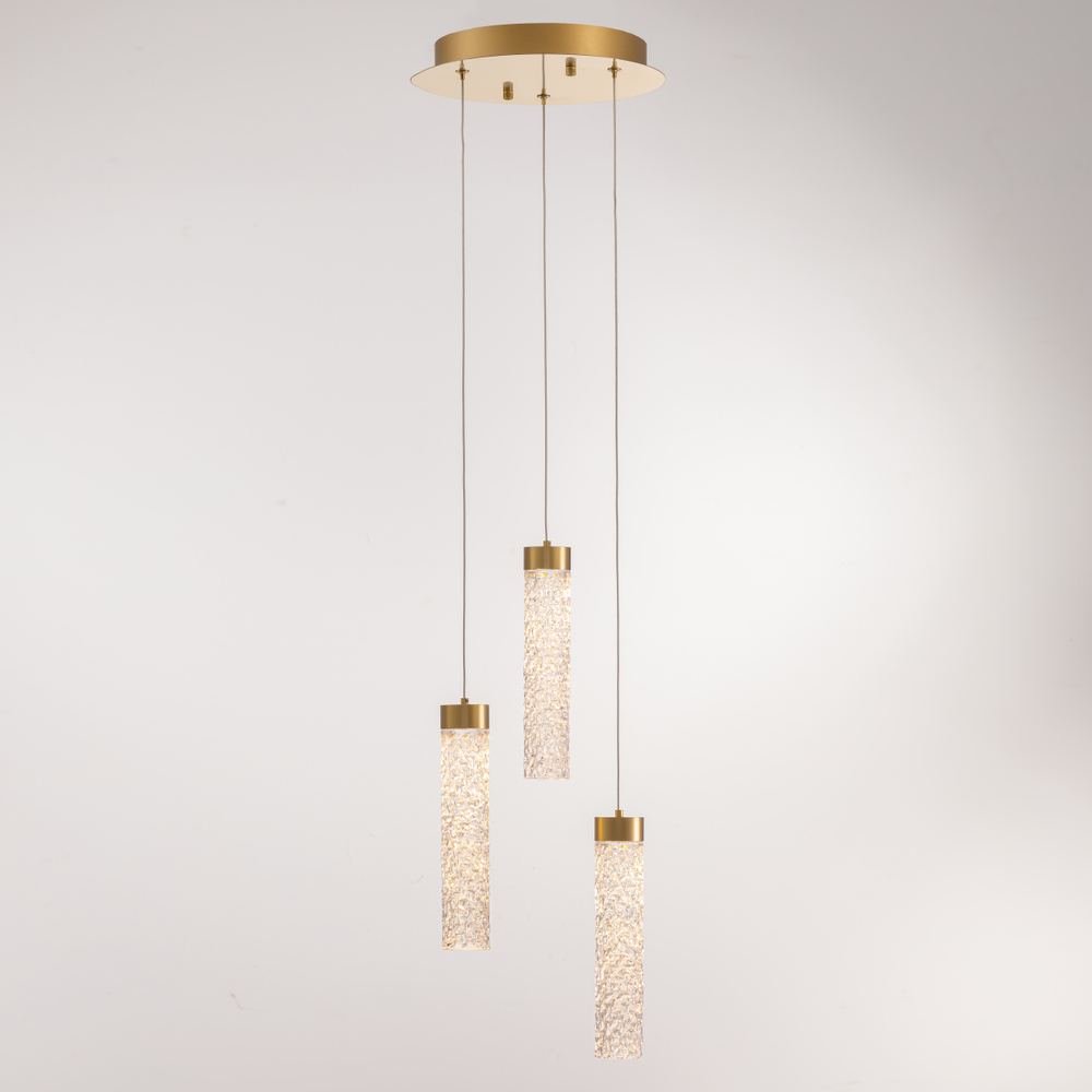 Подвесной светильник MD24030028-3A brass/clear