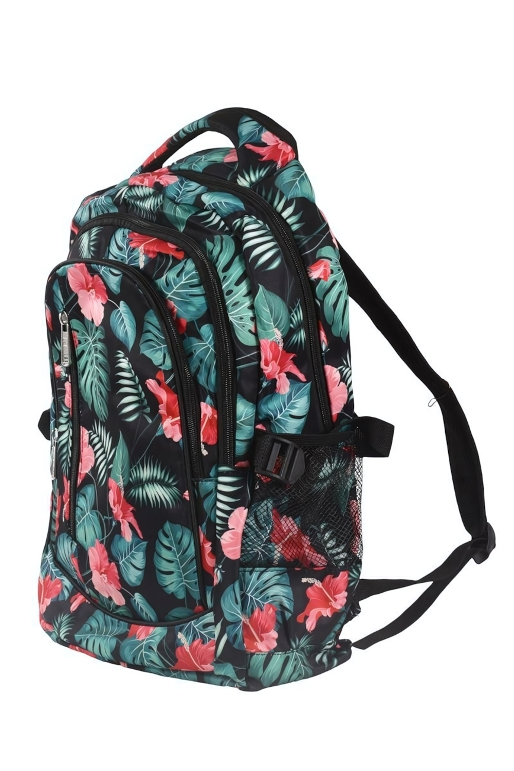 Рюкзак школьный, 46*32*13см, 3отделения, 1карман, цветы