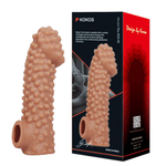 Насадка на фаллос 17,6см с бугорками Kokos Cock Sleeve 004 Size L
