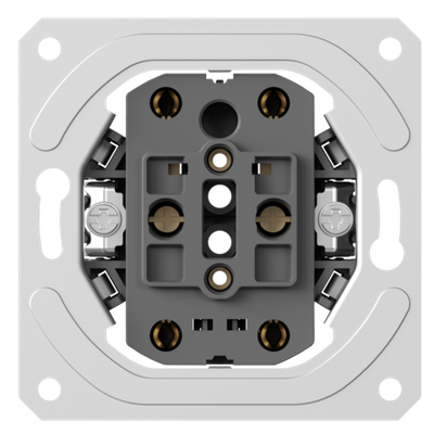 Механизм розетки двойной без заземления 16А 250В~ на винтах, серия DB