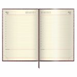 Ежедневник недатированный А5 138х213 мм BRAUBERG "Comodo" под кожу, 160 л., темно-коричневый, 123838