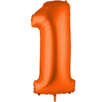 Шар фольгированный Цифра 1 101 см (Оранжевый)