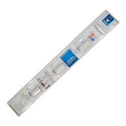 ULB-Q292 8W-4200К-K WHITE SET31 Светильник-прожектор светодиодный трековый. в составе набора из 3 штук на шинопроводе 1 м с коннектором. 1800 Лм. Белый свет 4200К. Корпус белый. ТМ Volpe