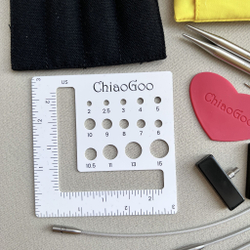 Набор укороченных металлических спиц разной длины ( 5 и 8 см ) Twist Shorties Mini ChiaoGoo
