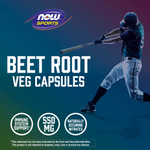 NOW Foods, Sports, свекла, 550 мг, 180 растительных капсул