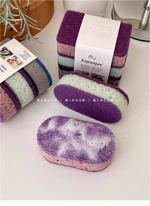 Двухслойная губка для мытья посуды (3 шт.)