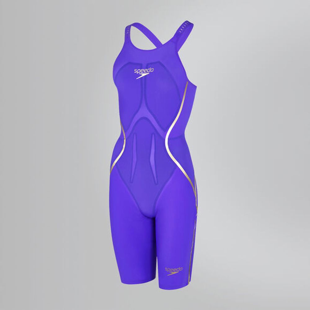 (2017) Стартовый костюм SPEEDO FASTSKIN LZR RACER X Closedback Kneeskin violet/gold ПОД ЗАКАЗ