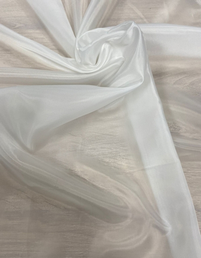 Ткань подкладочная Таффета, 190Т, 55 гр, белый