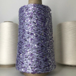 Lustrosa , крупные 6 mm и мелкие 3 mm пайетки на хлопке, длина нити около 200м/100гр, цвет: лаванда.