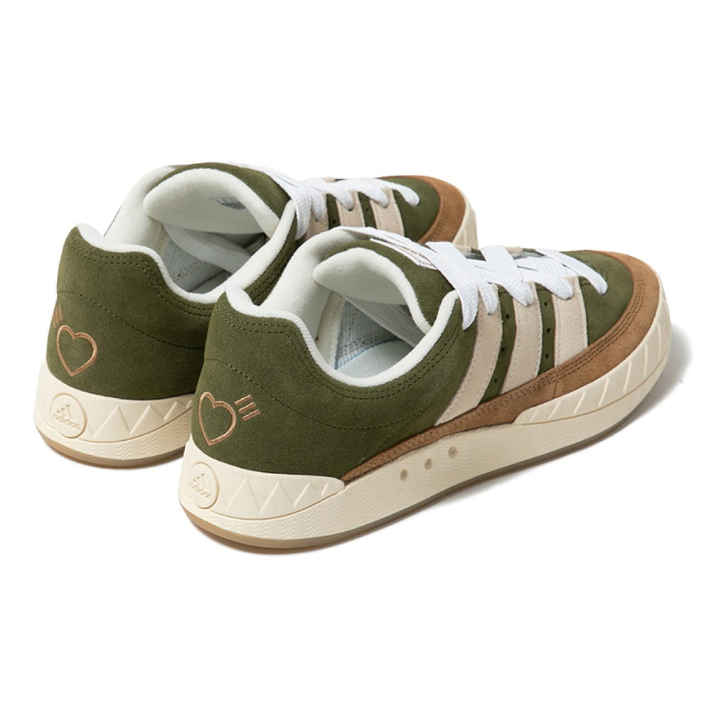 Кроссовки Adidas Originals Adimatic Dust Green Cream White x Human Made