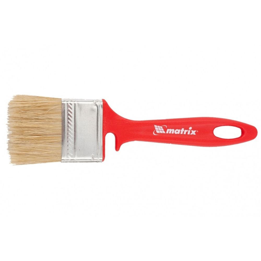 83352 Кисть флейцевая для эмалей, 50х12 мм, натуральная щетина, пластиковая рукоятка Matrix