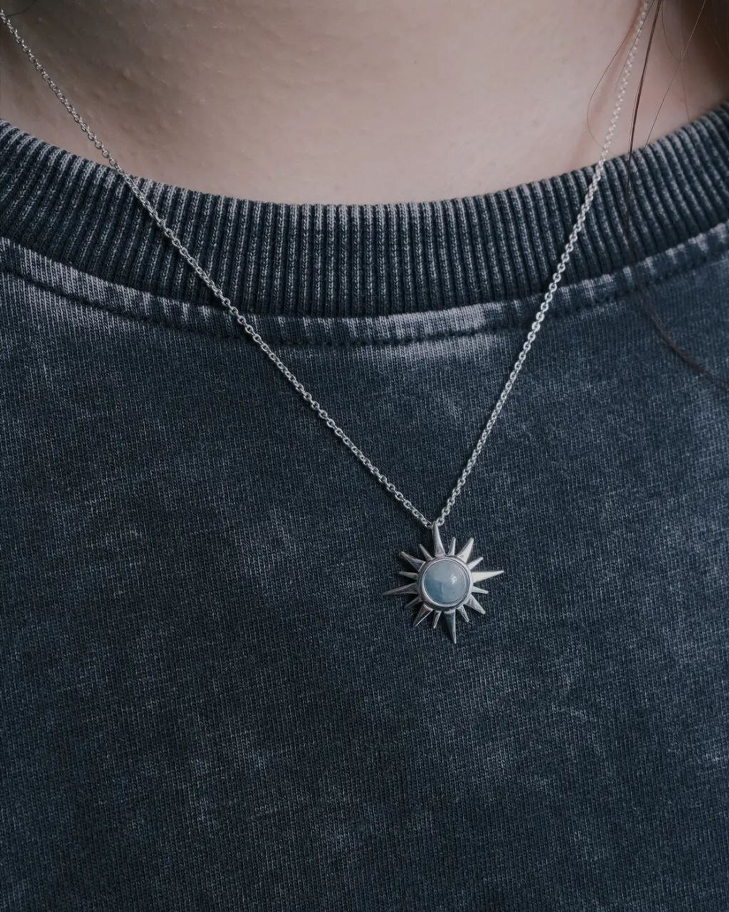 Подвеска Polar с аквамарином