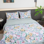 Комплект постельного белья Сатин с Одеялом 100% хлопок OB168