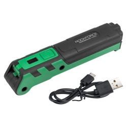 Лампа светодиодная аккумуляторная с магнитом(5W/3WCOB,150/360Lumen,3.7V,2000mAh,t зарядки 4ч,USB провод,защита гнезда зарядки,поворотная 270гр) RockForce##Rock FORCE RF-EL2301