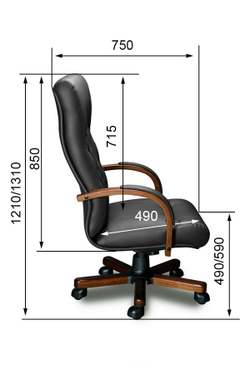 Кресло для руководителя OXFORD А LAGUNA LX