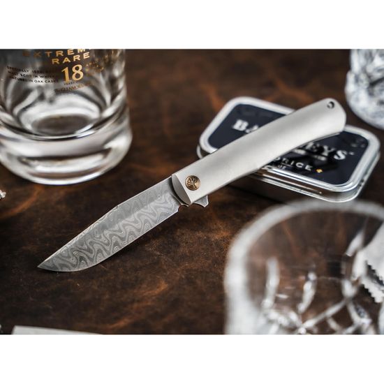 Нож Boker 1132025DAM Damast Annual Knife 2025 клинок из стали Damascus, рукоять Titanium