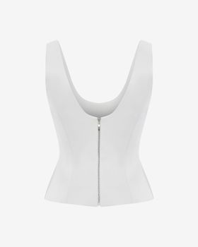 Топ корсетного типа из атласа