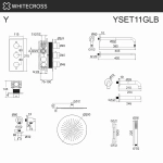 Душевая система WhiteCross Y YSET11GLB матовое золото