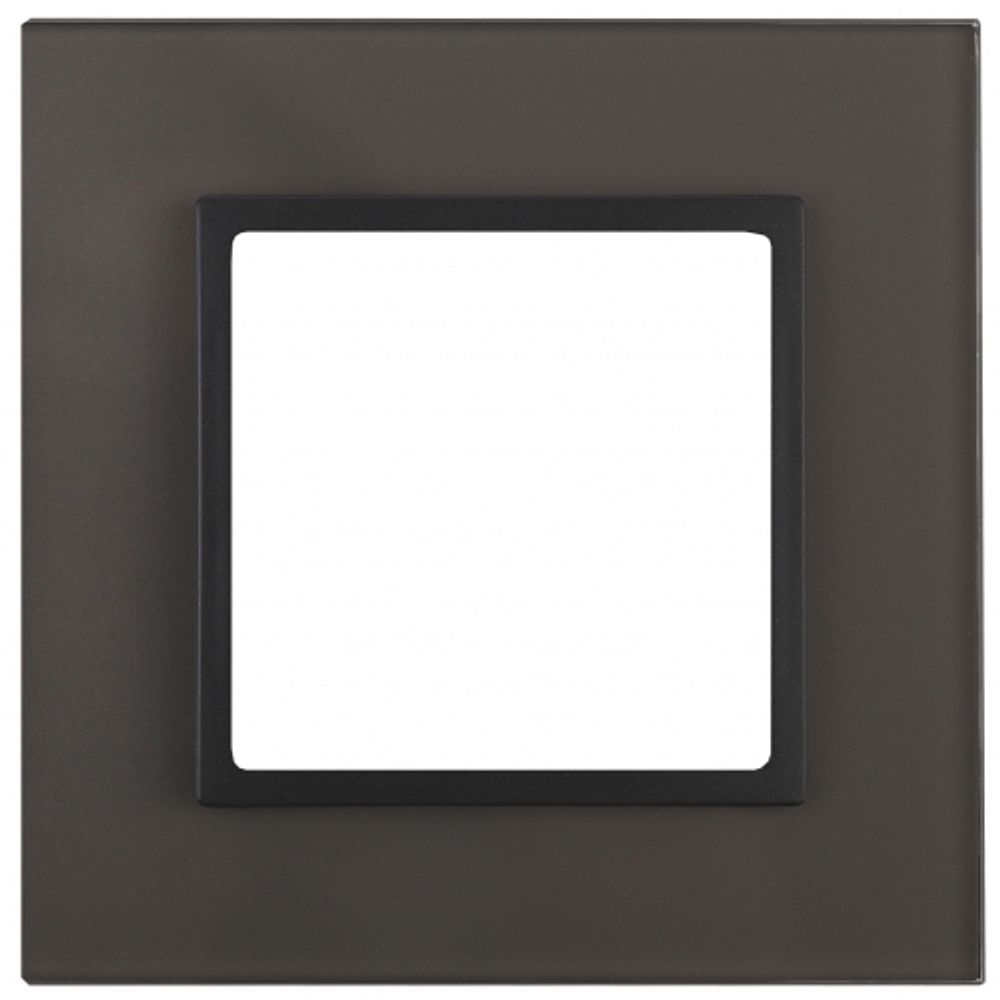 14-5101-32 ЭРА Рамка на 1 пост, стекло, Эра Elegance, серый+антр | Elegance Серый + Антрацит