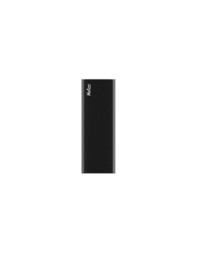 Ssd накопитель Netac Z SLIM Black 500GB USB 3.2 Gen 2 Type-C External SSD, R/W up to 550MB/480MB/s,with USB-C to USB-A cable and USB-A to USB-C adapter 3Y wty