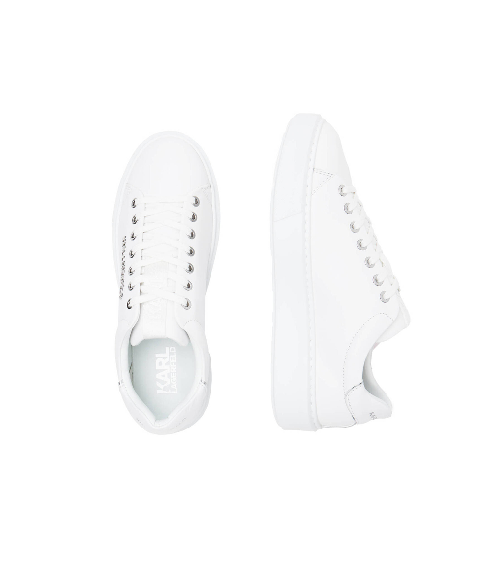 Кожаные кроссовки maxi kup Karl Lagerfeld - белый(KL52219)