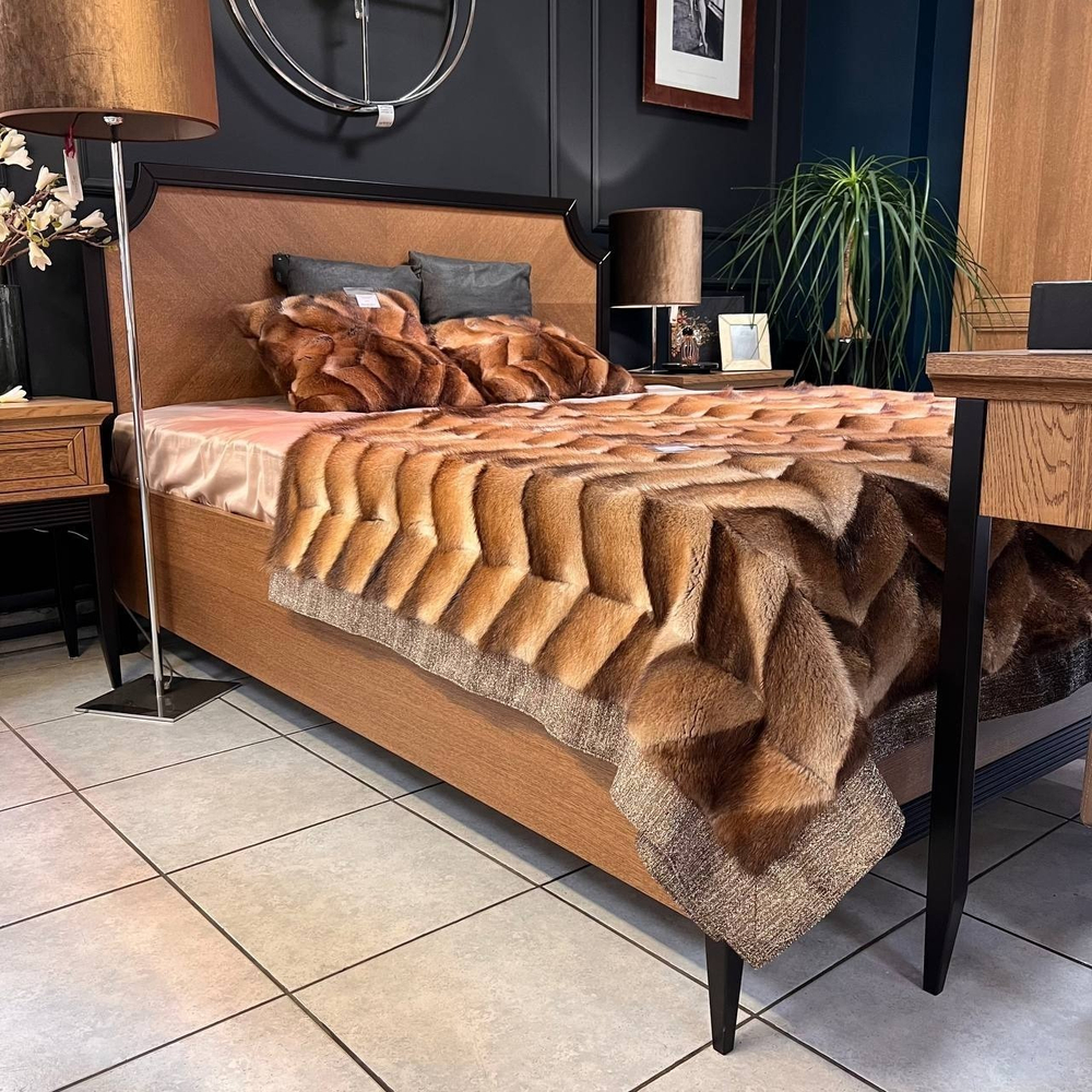 BERGEN Кровать без изножья и прямыми царгами (возможна уст-ка МП)