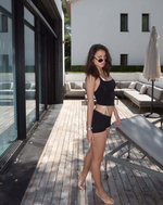 black halter top