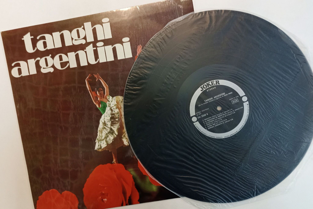 Винтажная виниловая пластинка LP La Celebre Orchestra Argentina Di Juan Perez Tanghi Argentini Аргентинское Танго (Italy 1971)