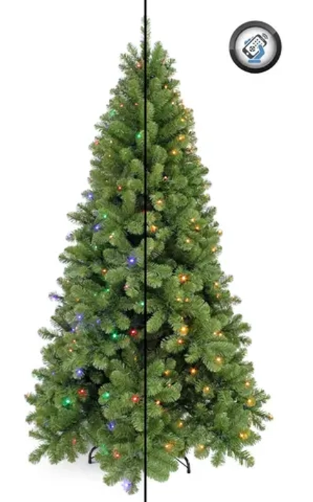 Елка Санкт-Петербург 230 см., мягкая хвоя, 288 LED ламп (теплый-мультиколор), Triumph Tree (73926)