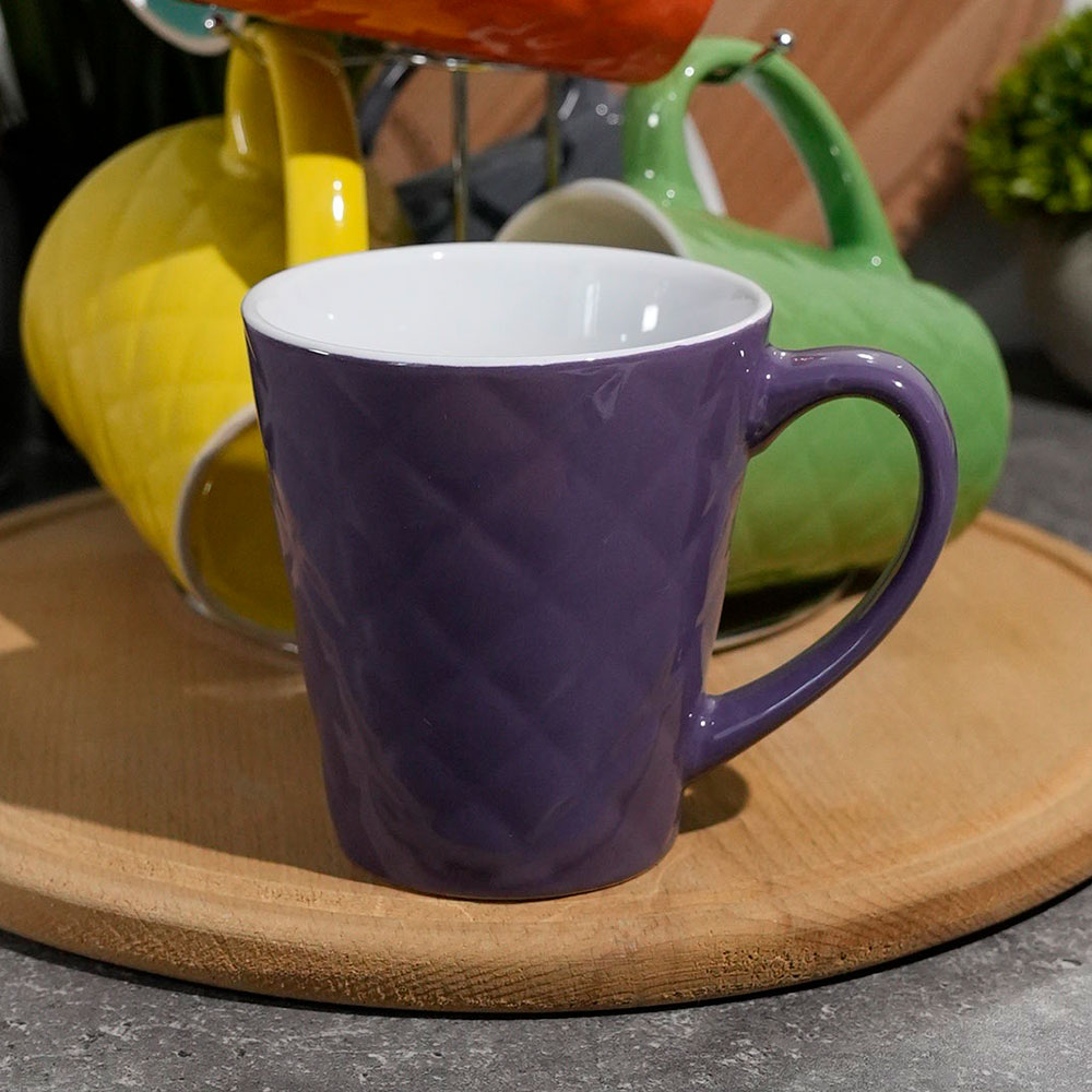 Набор кружек 6 предметов 300мл на подставке, LR 23137