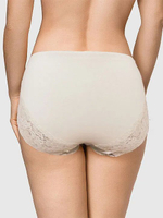 Трусы-слип с высокой линией талии из хлопковой ткани (Размер: XXL) (Цвет: черный)