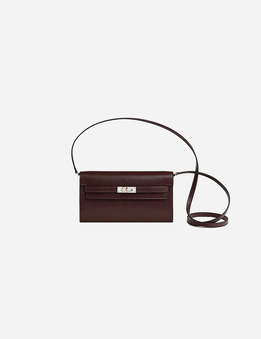 Hermès Kelly Classique To Go Electrum wallet Rouge