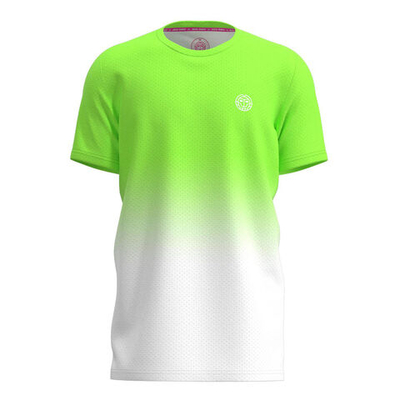 Мужское теннисное поло BIDI BADU Crew Gradiant T-Shirt Men - Neon Green, White