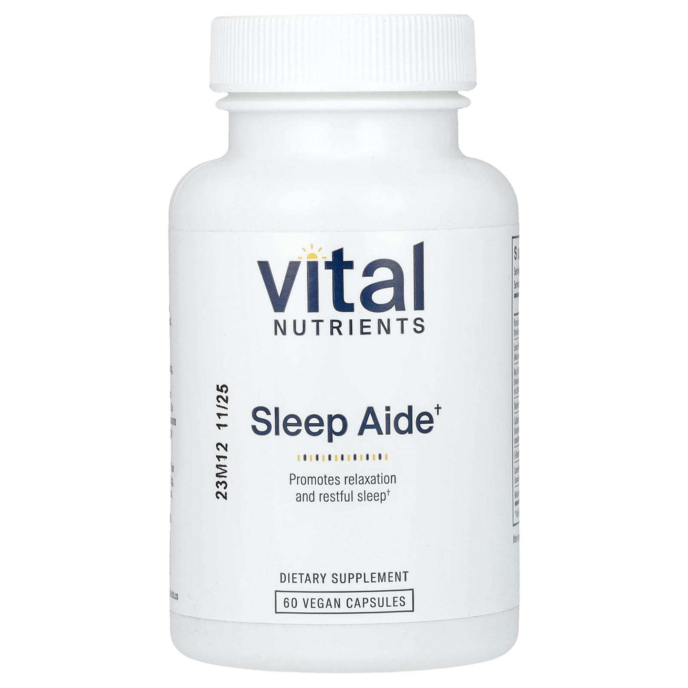 Vital Nutrients, средство для сна, 60 растительных капсул