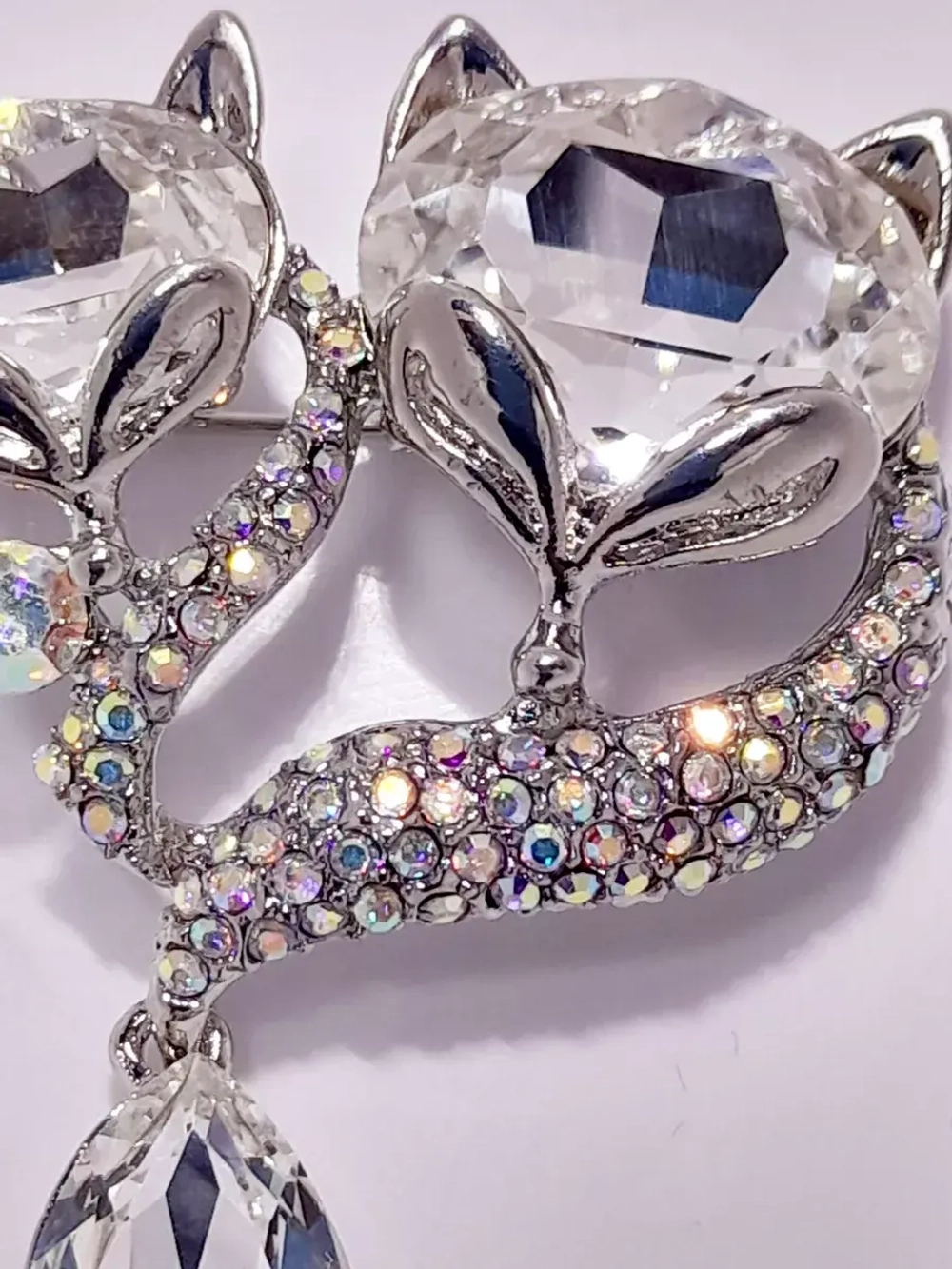 Брошь-кулон "Два кота"