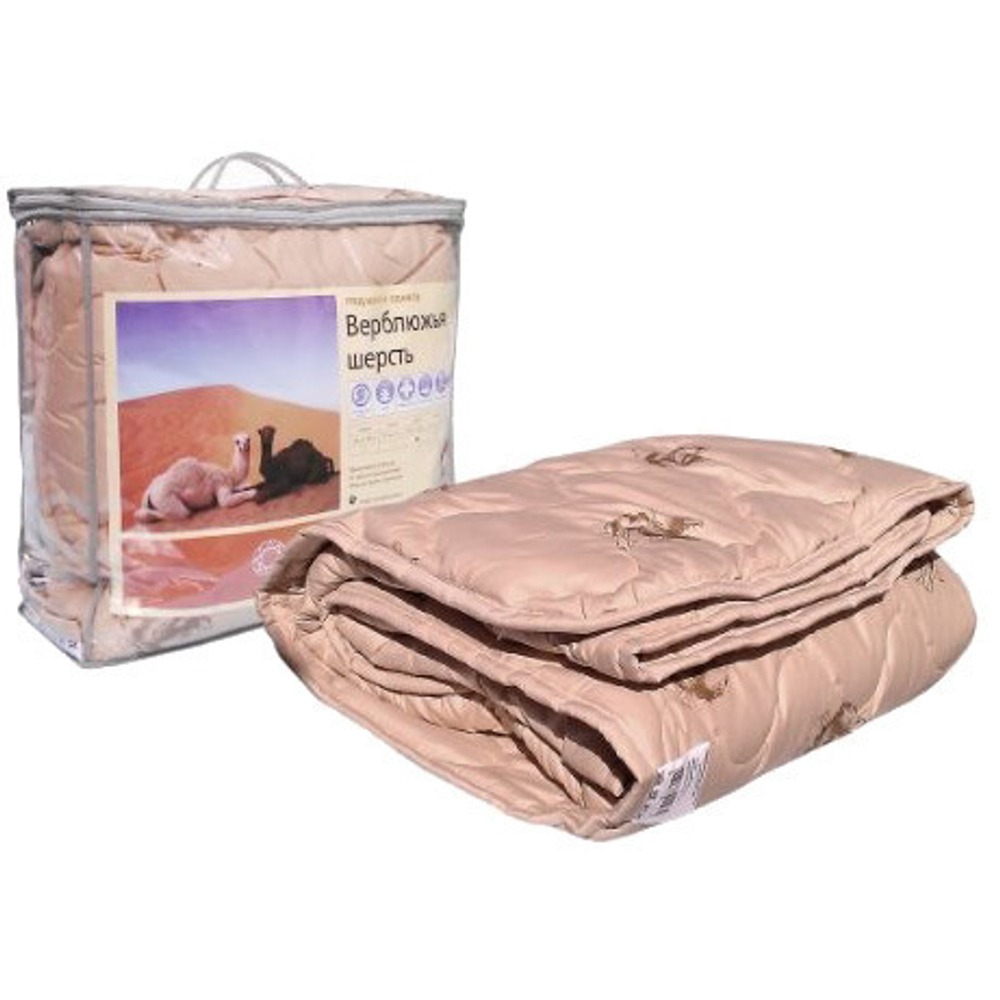 Одеяло 200*220см верблюжья шерсть п/э сумка Адамас