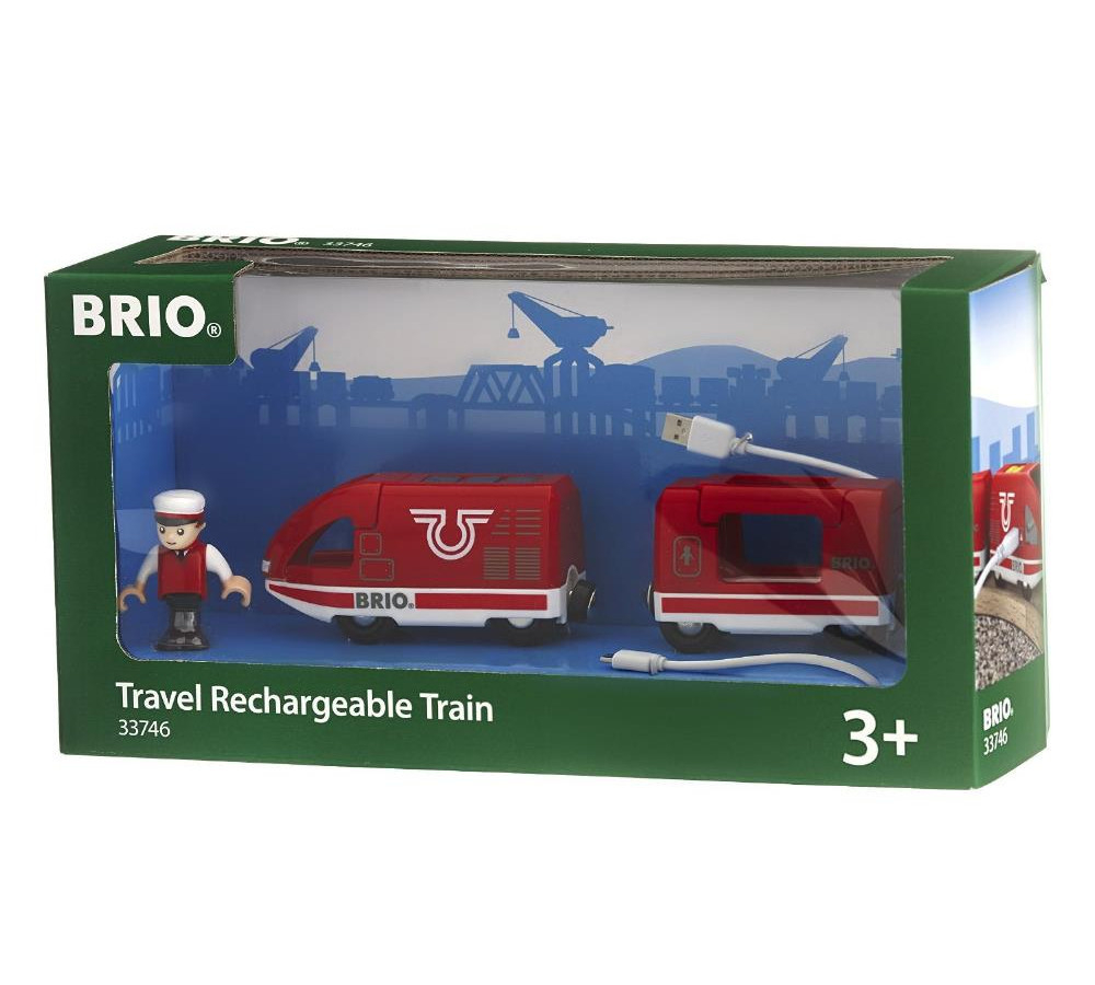 BRIO Скоростной поезд на аккумуляторе (движвперед, назад с USB подзарядкой)