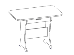 Стол-тумба СТ-04 Орех Экко