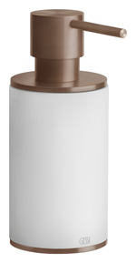 Дозатор Gessi316, настольный, ⌀75хh190 мм, цвет White/Copper Brushed PVD