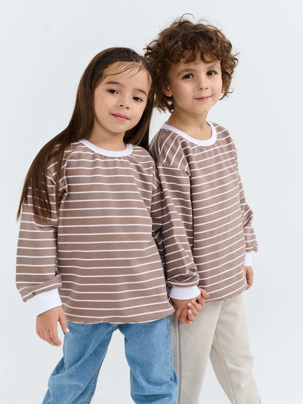 Свитшот облегченный "Полоска Какао"