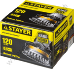 STAYER 120 мм, жгутированная стальная проволока, 0.5 мм, Щетка чашечная, PROFESSIONAL (35137-120)