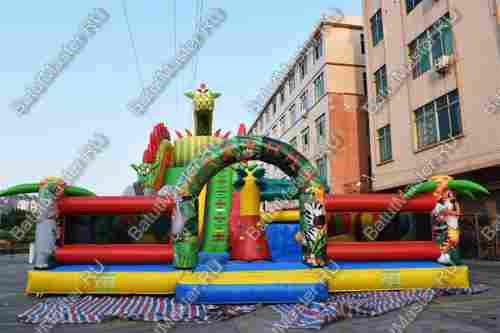 Профессиональный надувной батут "Гранд-саванна" 17*10*9 м