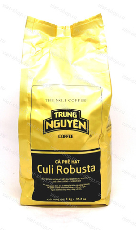 Зерновой кофе Trung Nguyen Culi Robusta, 1 кг.
